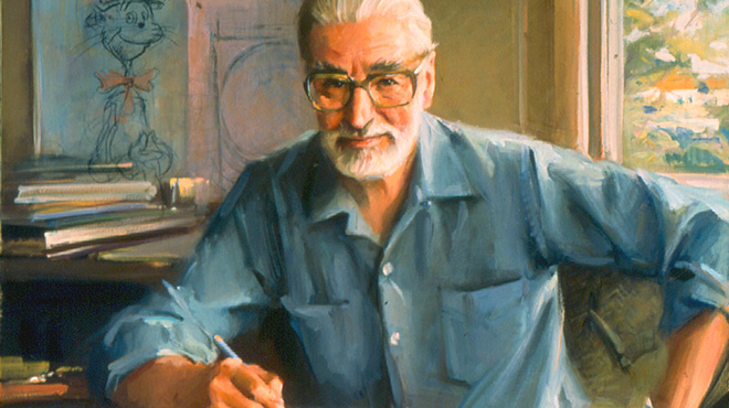 Portrait of Dr. Seuss.