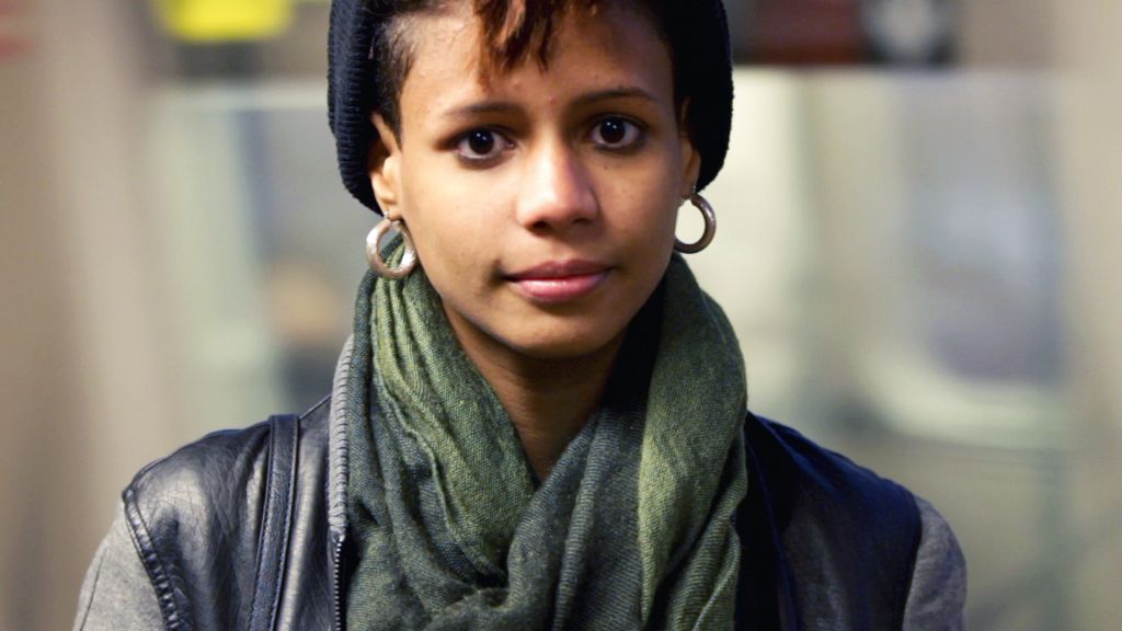 Portait of a young Latina woman.