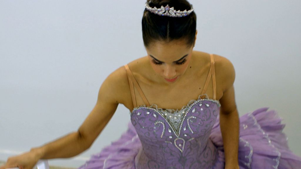 Ballerina Misty Copeland on stage.