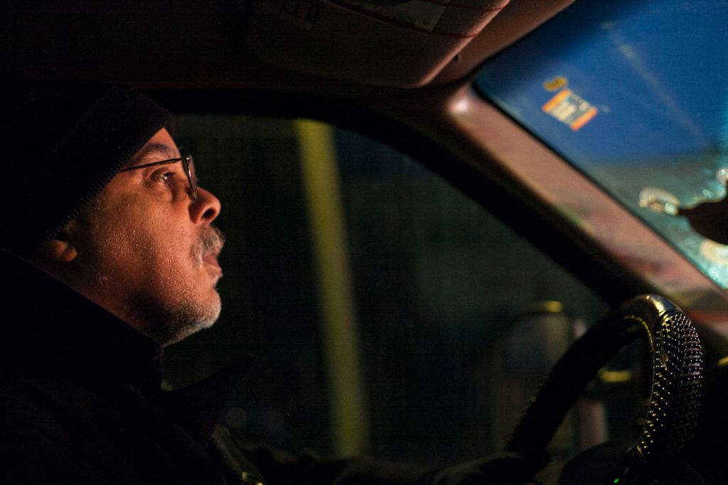 Saeed Shariff Torres drives through the streets of Pittsburgh.