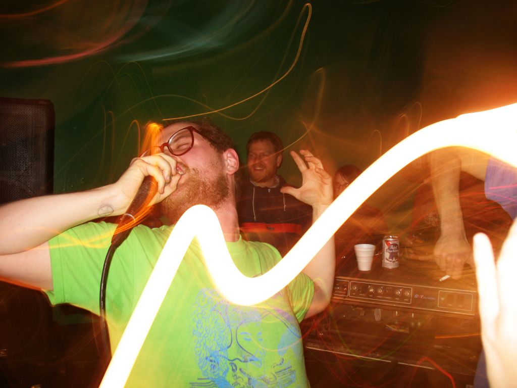 Musician/Composer Dan Deacon performing; photo by Adam Boaz