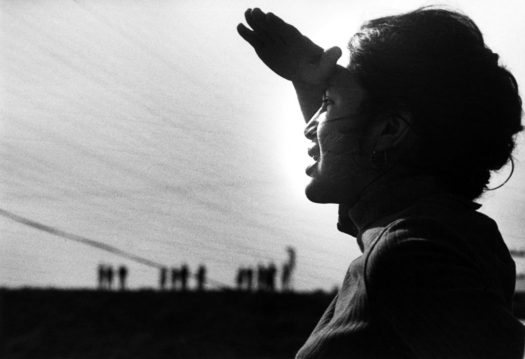 Dolores Huerta, black and white photo, from "Dolores"