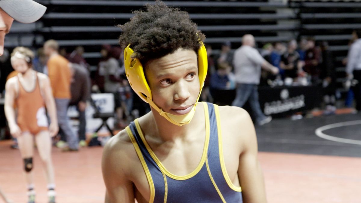 Jailen Young before a match. From WRESTLE.