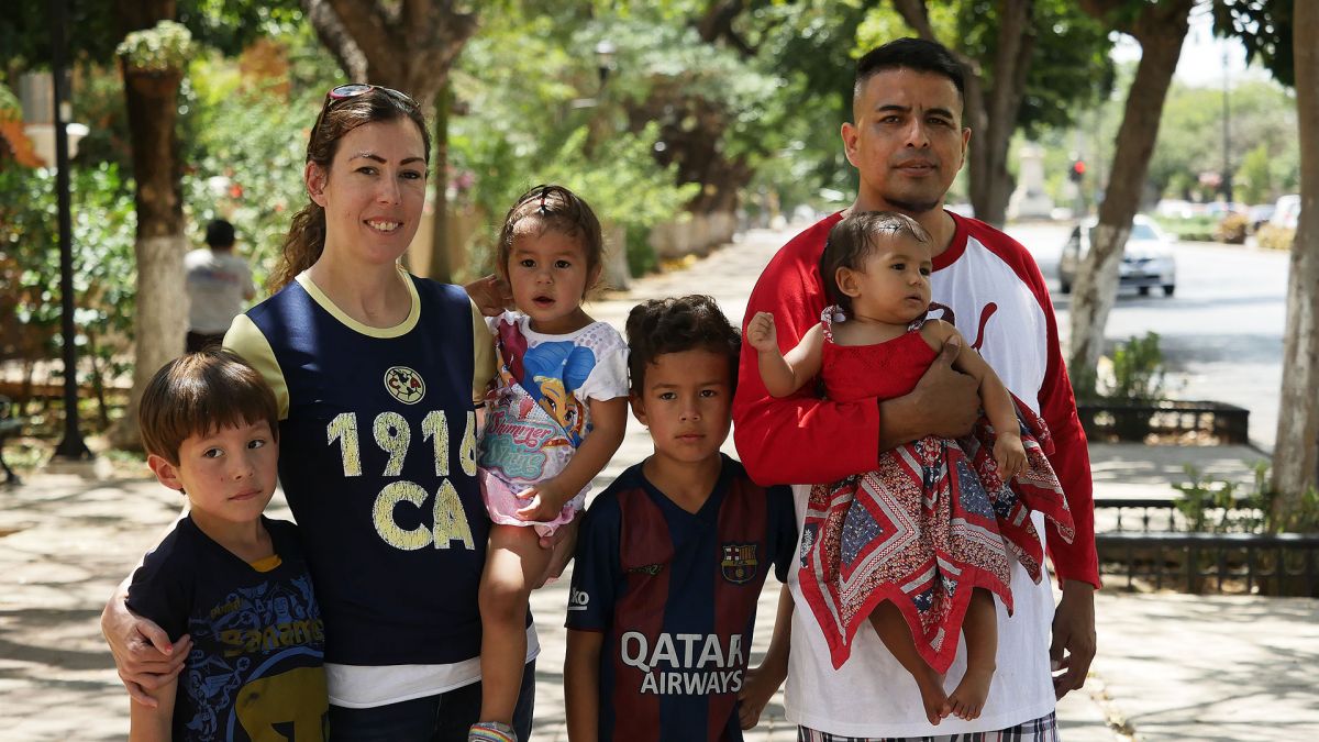 Elizabeth Perez and kids and Marcos