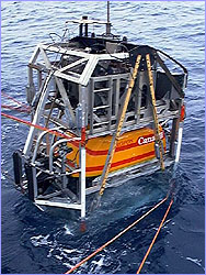 Dive 440 begins, with ROPOS inside 'garage'.