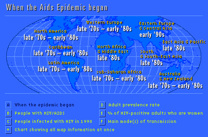 Map 1: When the AIDS Epidemic Began