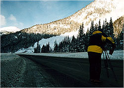 Filming the I-70 slide