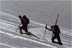 Karl and Ron climbing