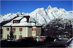 scenic shot of swiss alpine landscape