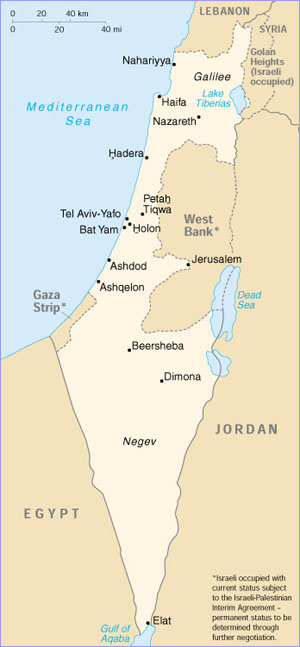 Israel map