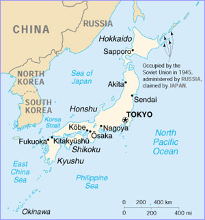 Japan map