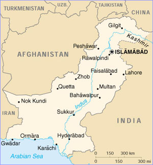 Pakistan map