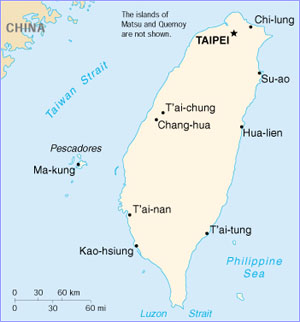 Taiwan map