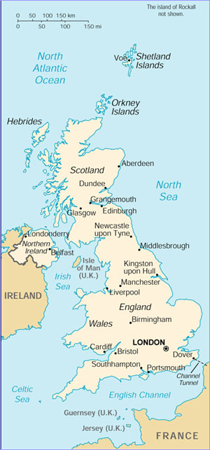 U.K. map