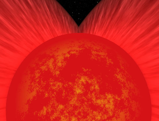 Cutaway of red supergiant