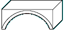 Diagram of an arch bridge