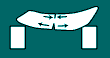 Illustration of cut eraser as beam, showing compression and tension