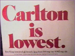 Carleton cigarette ad