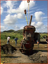 Picture of Moai with back of mold removed