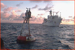 Recovering an ATLAS TAO buoy