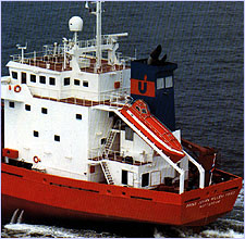 Verhoef boat on board ship