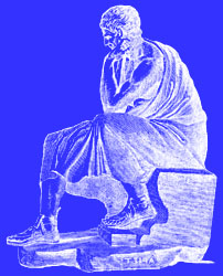 Etching of Aristotle