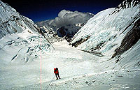 climber on a slope