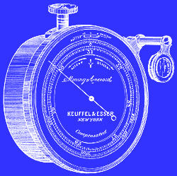 Etching of barometer