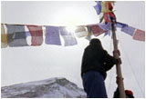 Still from clip of puja ceremony