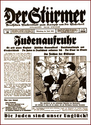 Front page of Der St&uuml;rmer