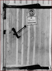 Auschwitz chamber door