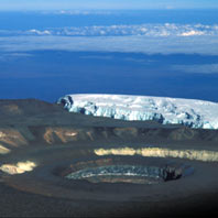 Summit crater