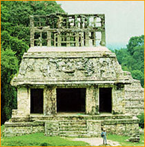 Palenque temple after