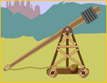 Trebuchet with wheels