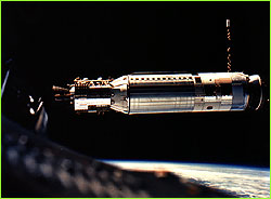 Agena in orbit from Gemini 8