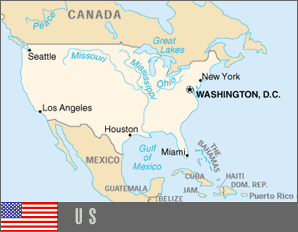 Map of U.S.