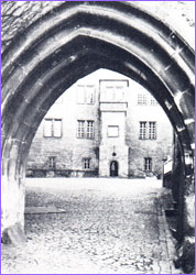 Gate into prisoners' yard