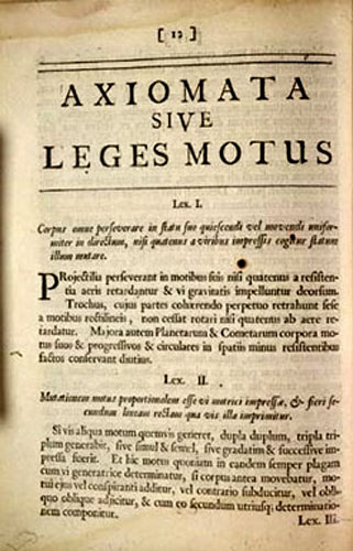 Newton's laws in Latin