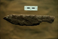 Flint Knife found in Square D-14