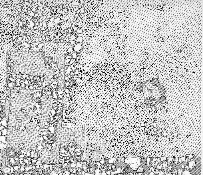 Diagram of Bakery Excavation