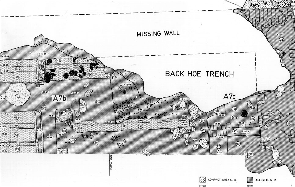 Diagram of Bakery Excavation