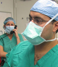 Dr. Q in operating room