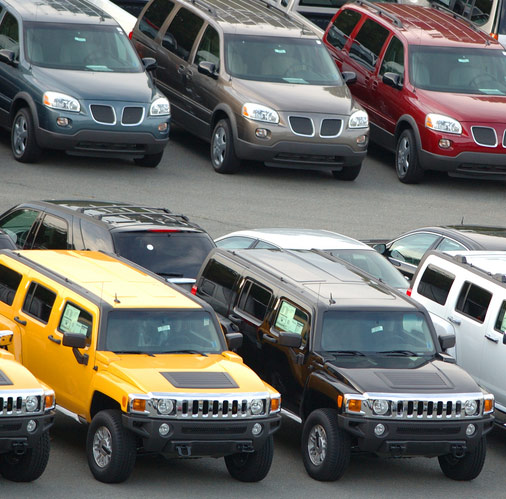 SUVs and minivans