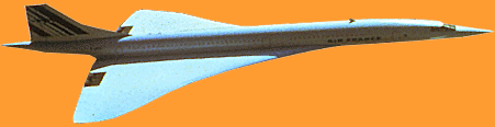 Diagram of Concorde with callouts to varous features