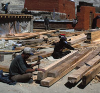 Temple woodwork