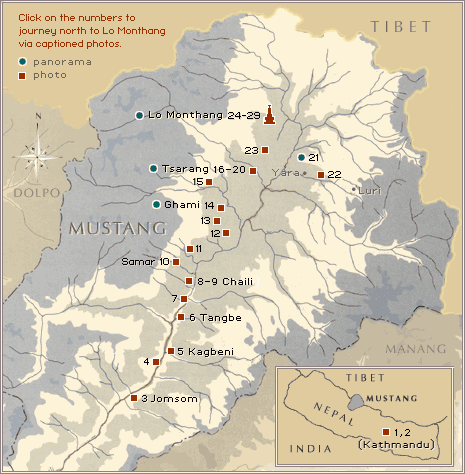 Map of Mustang