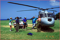 preparing to fly out