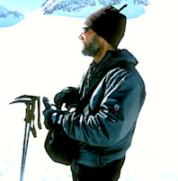 Krakauer with ski poles