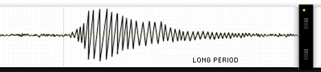 Long period event seismograph image